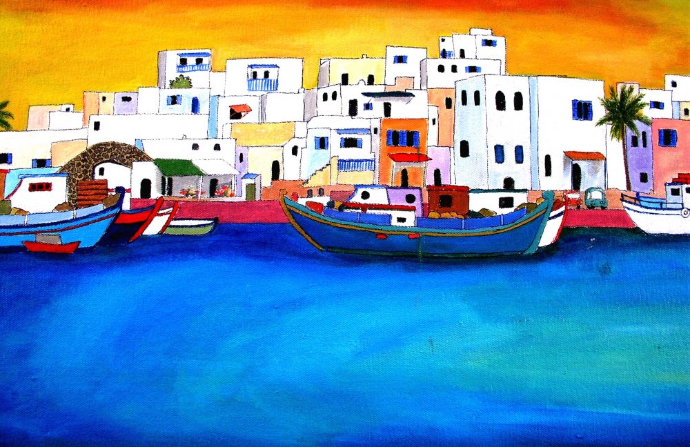1236 Naoussa Harbour Detail