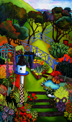 A3 Print #1896 A Walk In The Garden