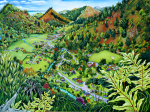 A3 Print #2688 A Weka Eye View From Waimarama Brook Sanctuary