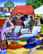 A4 Print #2978 Hats, Hats and more Hats - Nelson Market