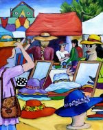 A4 Print #2978 Hats, Hats and more Hats - Nelson Market