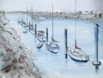 A3 Print #4040 Low Tide Nelson Marina