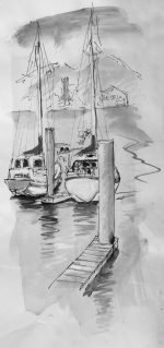 A3 Print #4041 Nelson Marina